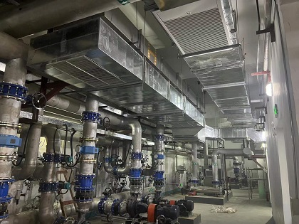 昌安路市政污水处理站地下室排风排烟工程